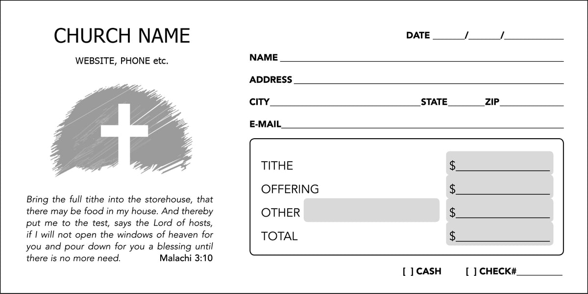 Free Offering Envelope Layouts