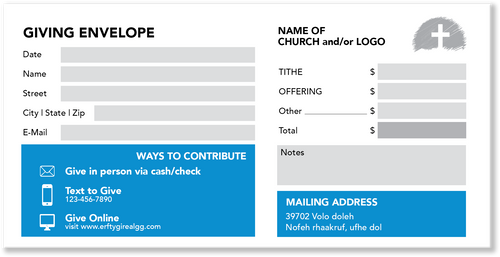 Offering Envelopes Digital Download